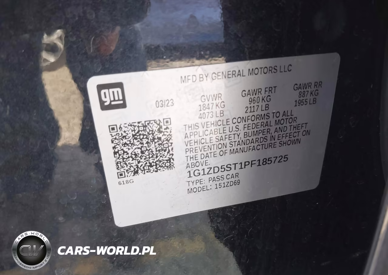 2023 Chevrolet Malibu Fwd 1Lt VIN:1G1ZD5ST1PF185725 - 9