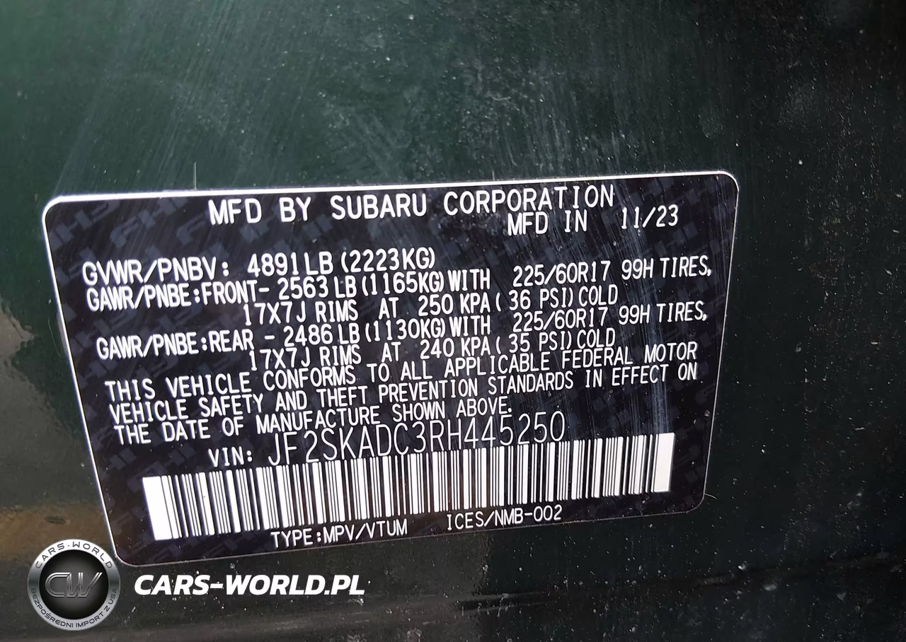 2024 Subaru Forester Premium VIN:JF2SKADC3RH445250 - 9