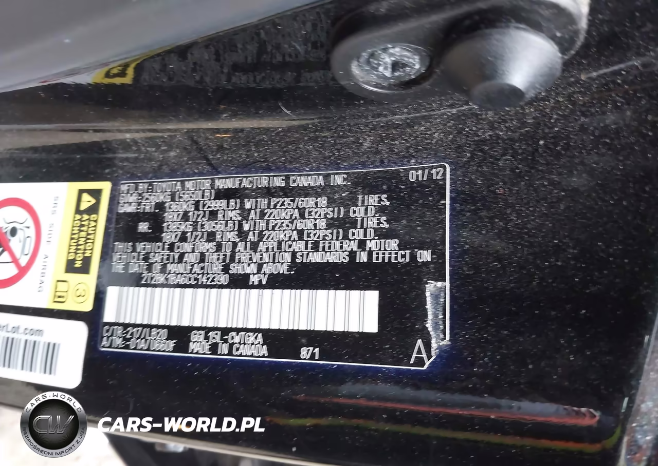 2012 Lexus Rx 350 VIN:2T2BK1BA6CC142390 - 9