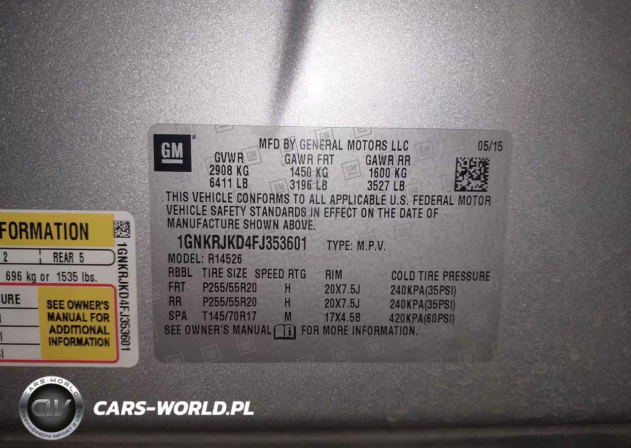 2015 Chevrolet Traverse Ltz VIN:1GNKRJKD4FJ353601 - 9