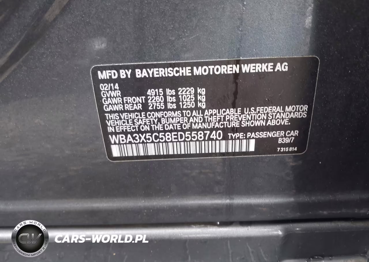 2014 BMW 328I Gran Turismo xDrive VIN:WBA3X5C58ED558740 - 9