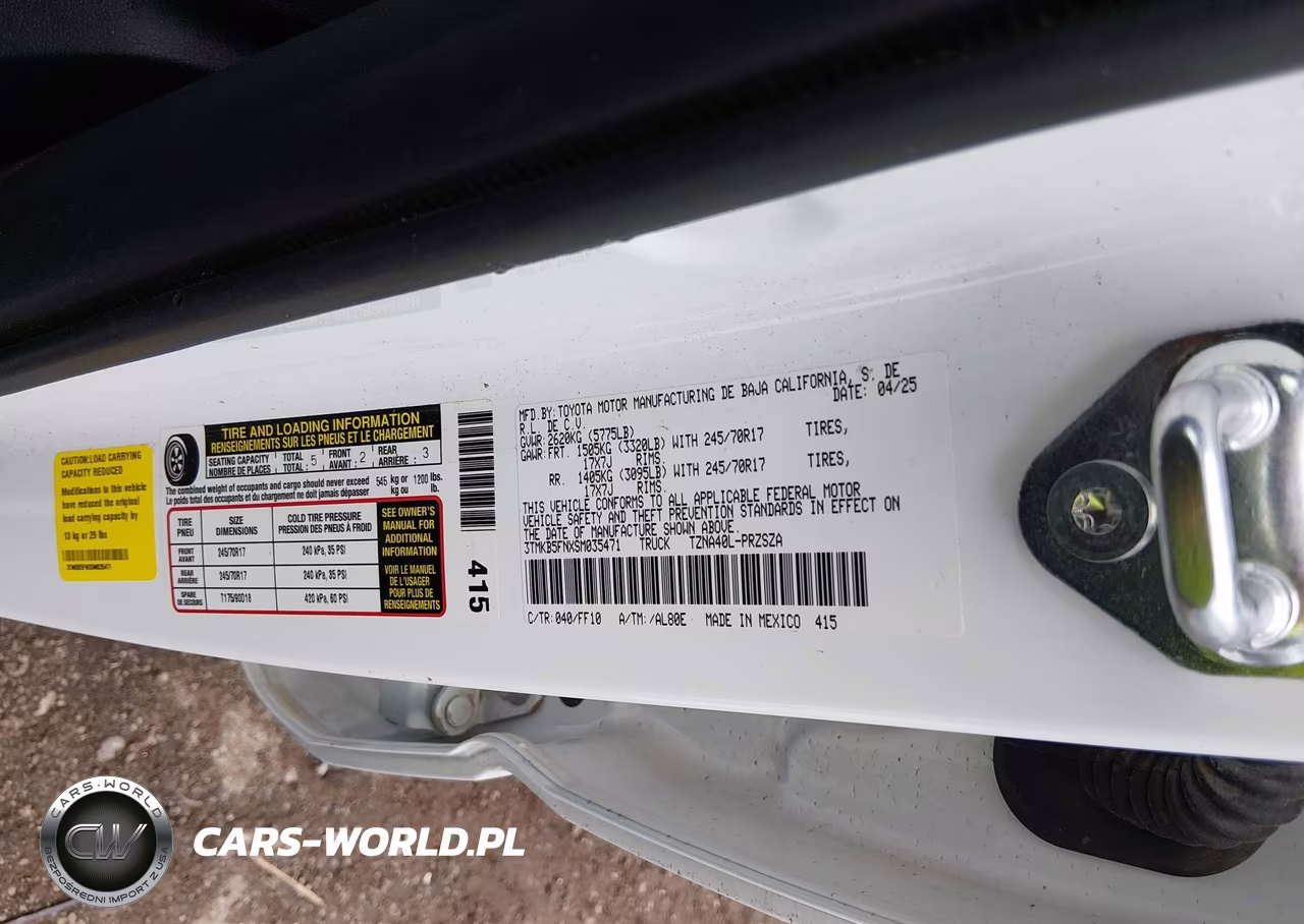 2025 Toyota Tacoma Sr5 VIN:3TMKB5FNXSM035471 - 9
