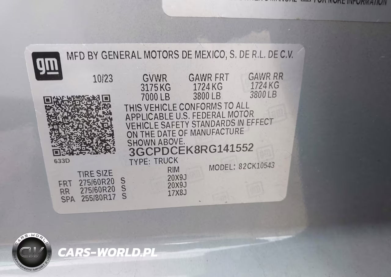 2024 Chevrolet Silverado 1500 4Wd Short Bed Custom Trail Boss VIN:3GCPDCEK8RG141552 - 9