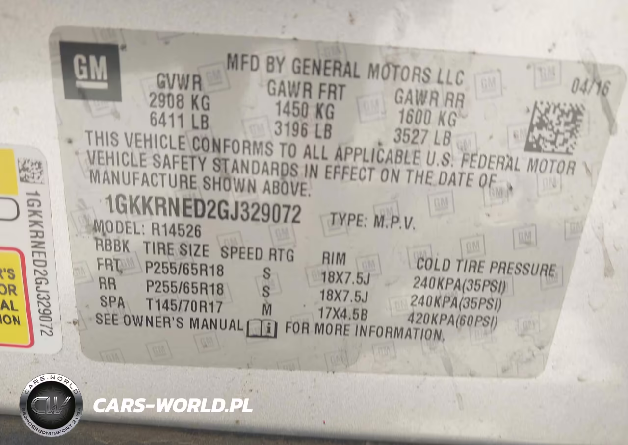 2016 GMC Acadia Sle-1 VIN:1GKKRNED2GJ329072 - 9