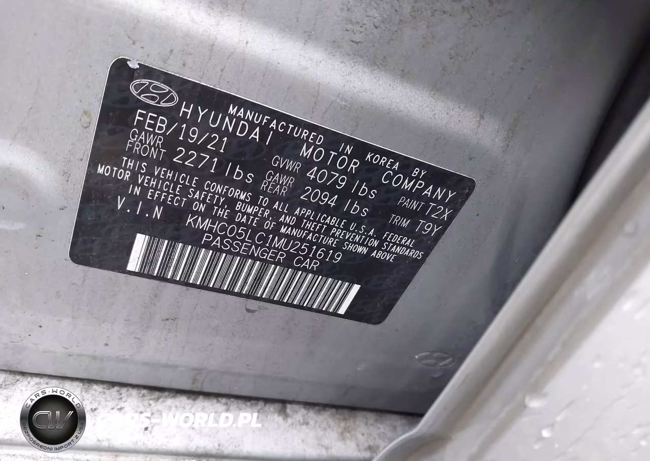 2021 Hyundai Ioniq Hybrid Limited VIN:KMHC05LC1MU251619 - 9