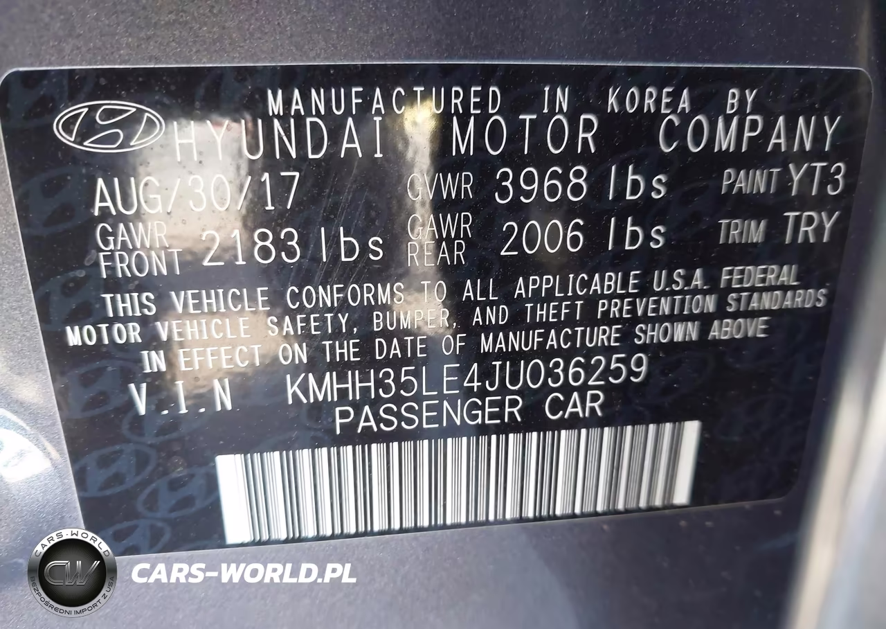 2018 Hyundai Elantra Gt VIN:KMHH35LE4JU036259 - 9