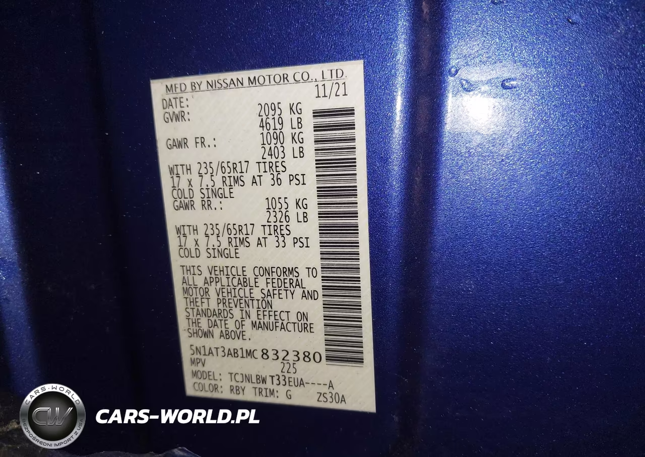 2021 Nissan Rogue S Intelligent Awd VIN:5N1AT3AB1MC832380 - 9