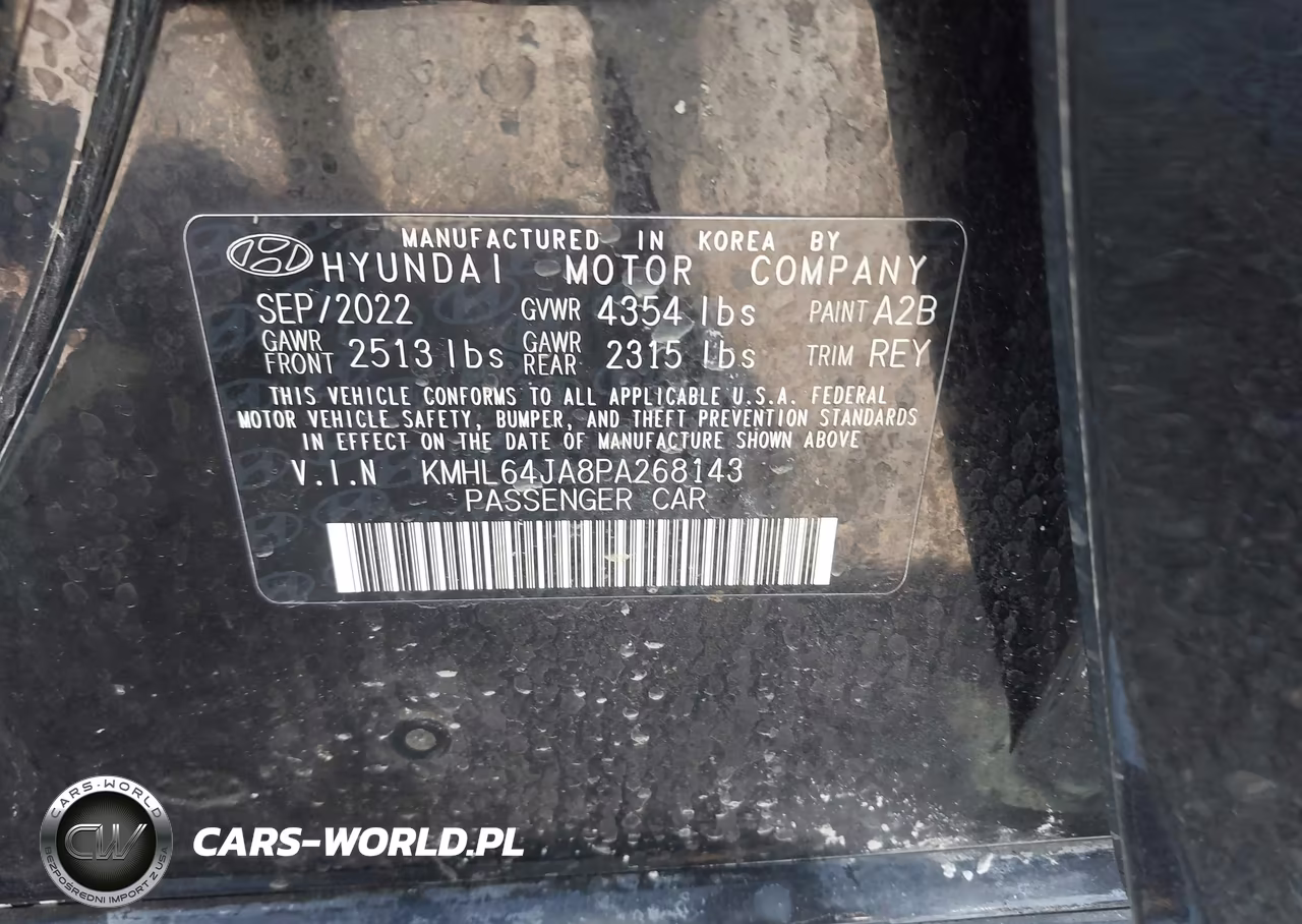 2023 Hyundai Sonata Sel VIN:KMHL64JA8PA268143 - 9