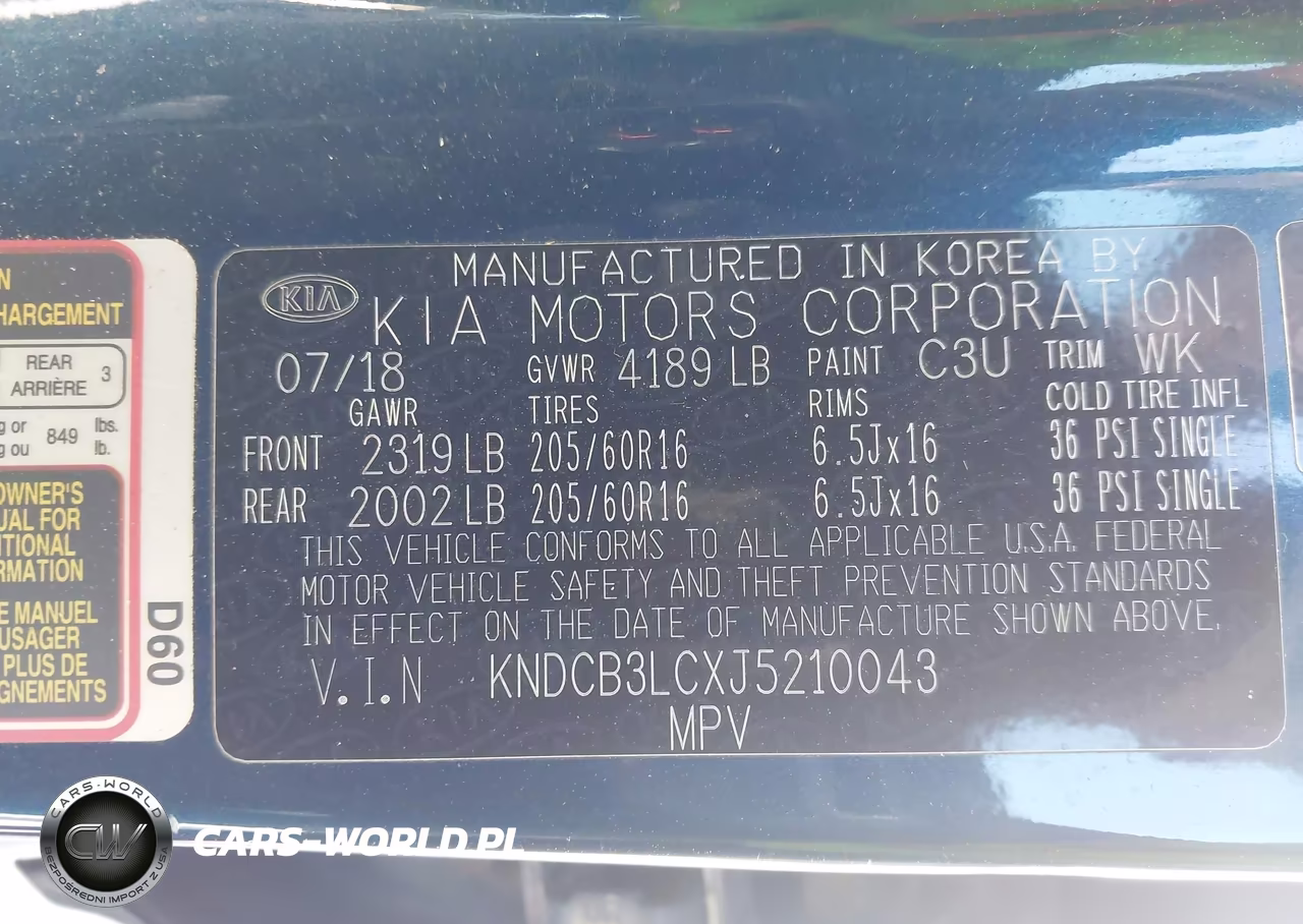 2018 Kia Niro Lx VIN:KNDCB3LCXJ5210043 - 9