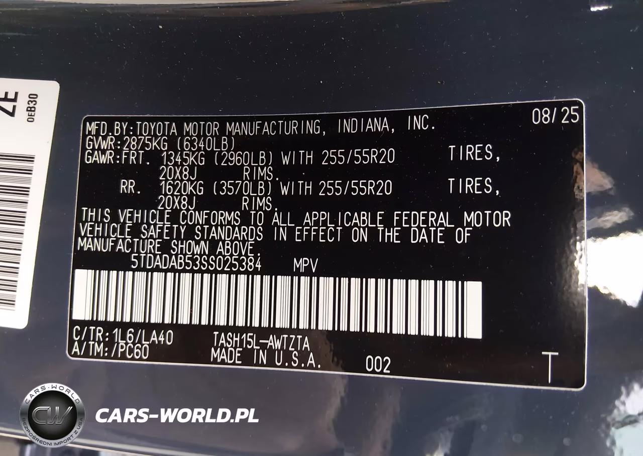 2025 Toyota Grand Highlander Hybrid Platinum Max VIN:5TDADAB53SS025384 - 9
