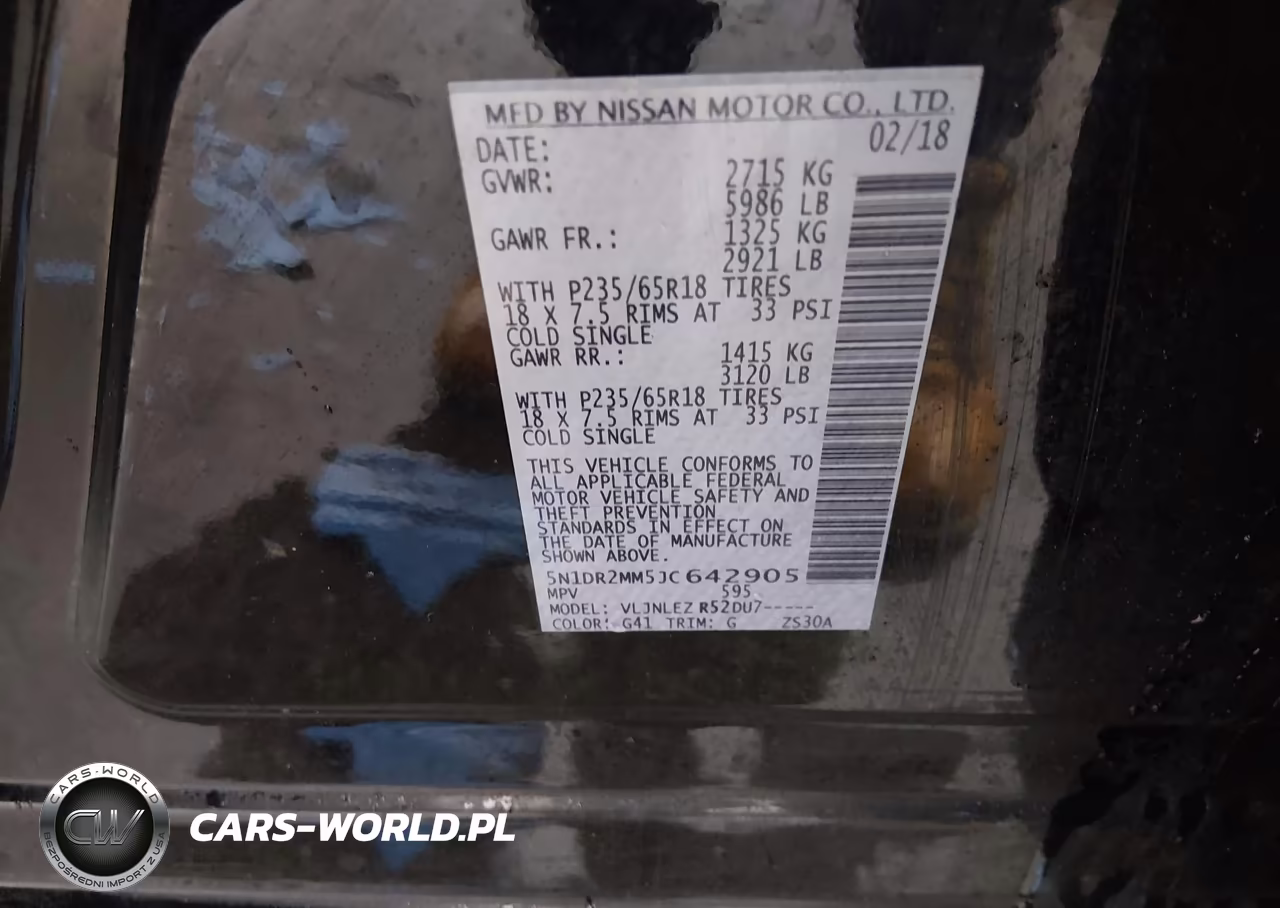 2018 Nissan Pathfinder Sv VIN:5N1DR2MM5JC642905 - 9