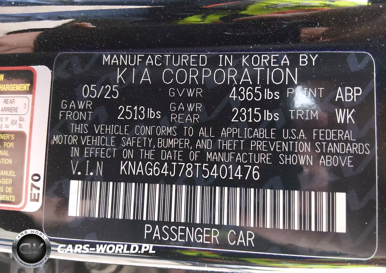 2026 Kia K5 Gt-Line Fwd VIN:KNAG64J78T5401476 - 9