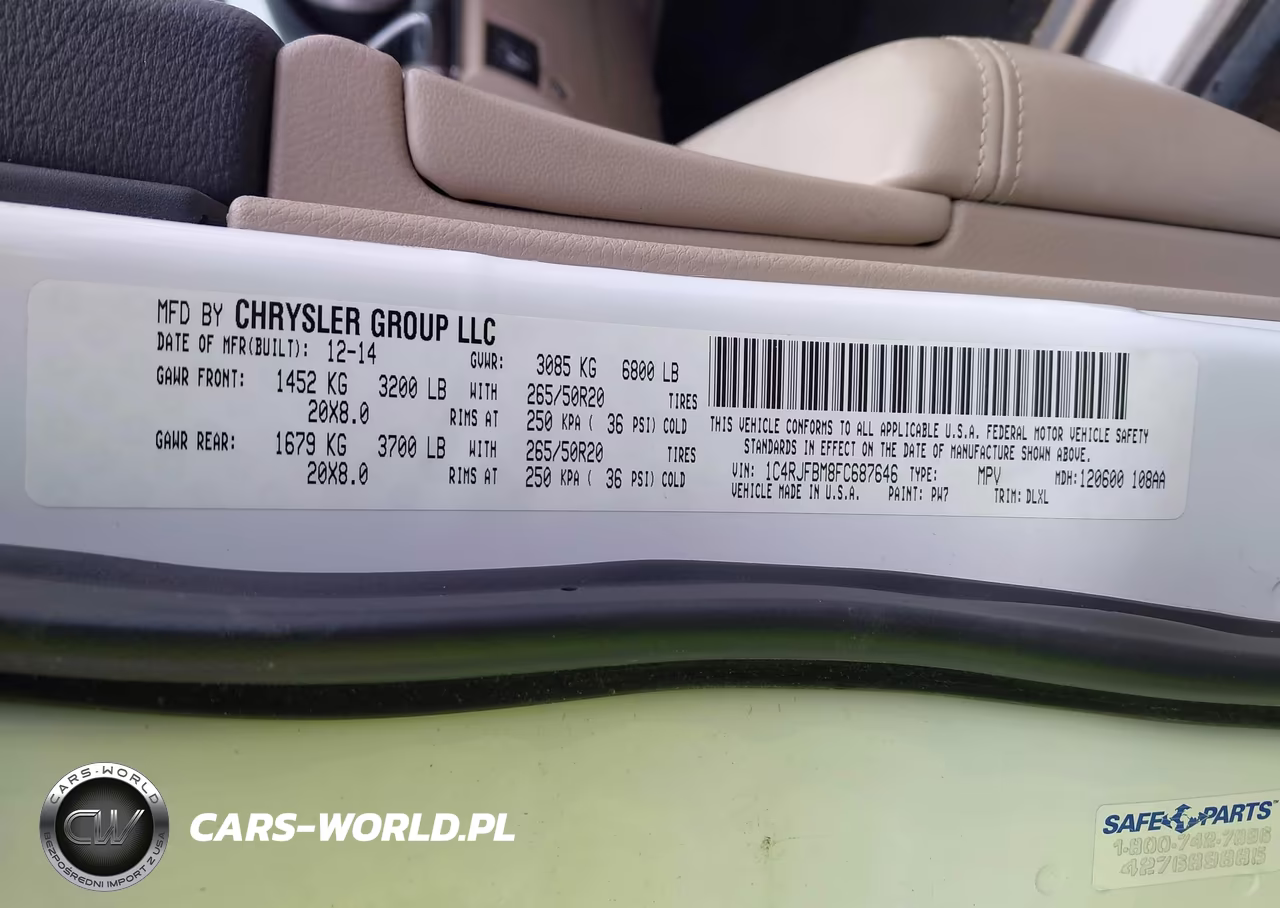2015 Jeep Grand Cherokee Limited VIN:1C4RJFBM8FC687646 - 9