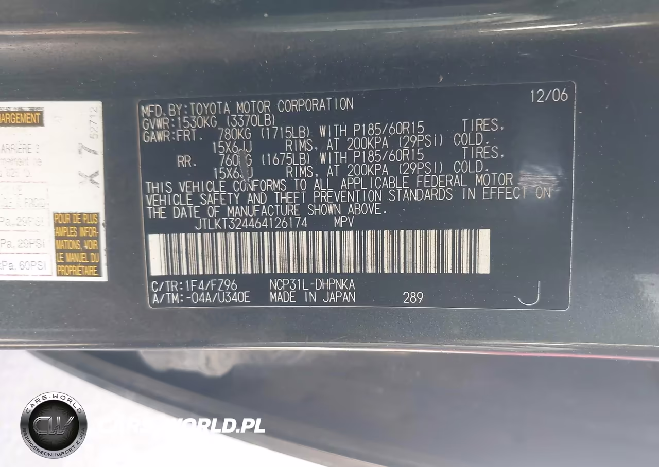 2006 Scion Xb VIN:JTLKT324464126174 - 9