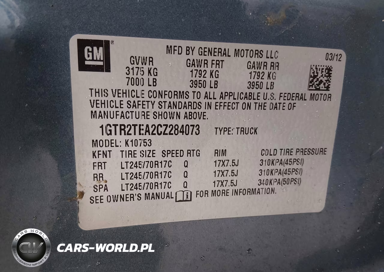 2012 GMC Sierra 1500 Work Truck VIN:1GTR2TEA2CZ284073 - 9