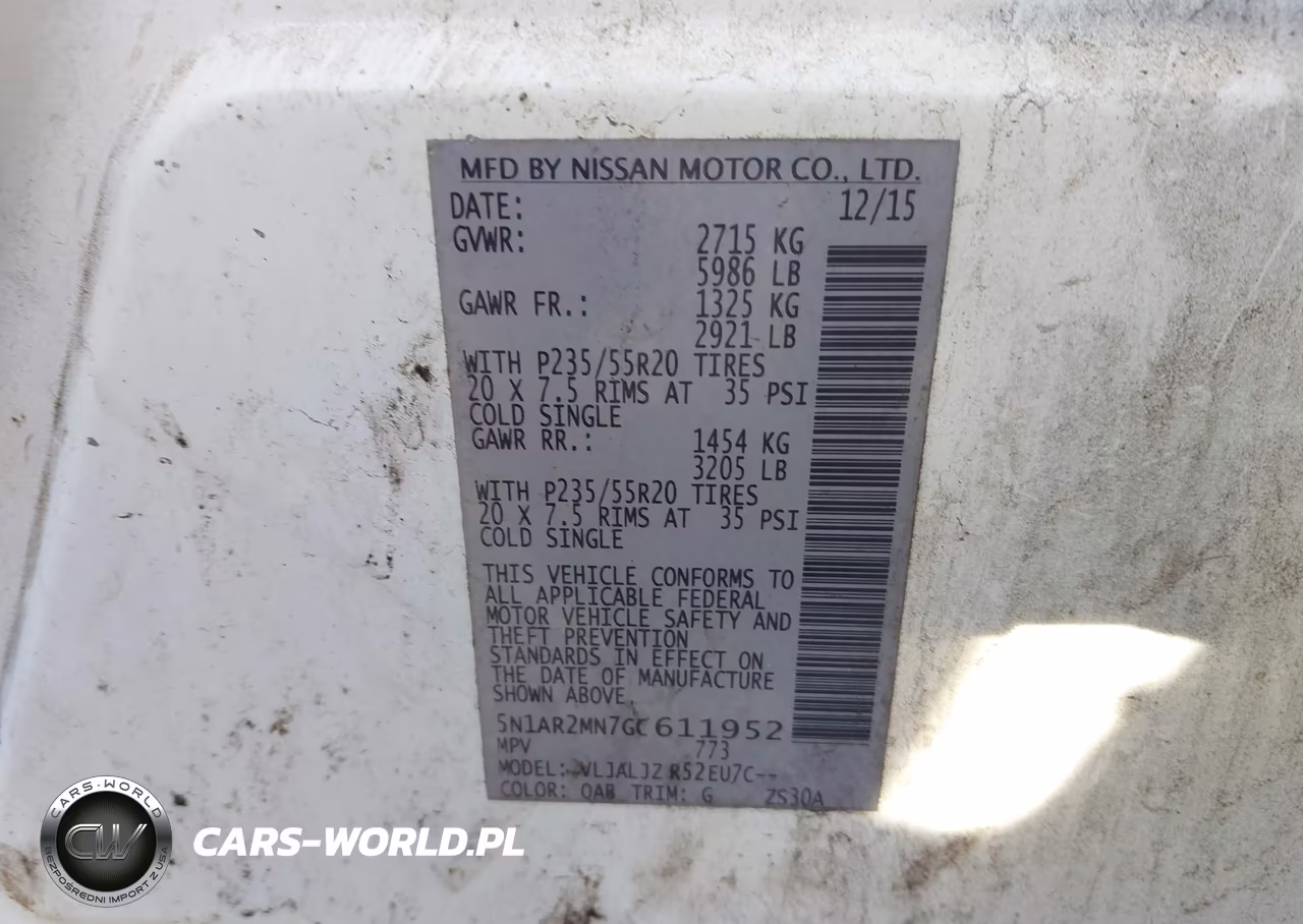 2016 Nissan Pathfinder Platinum VIN:5N1AR2MN7GC611952 - 9