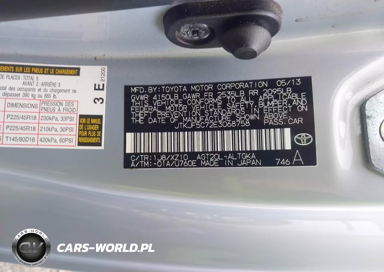 2014 Scion Tc 10 Series VIN:JTKJF5C72E3068758 - 9