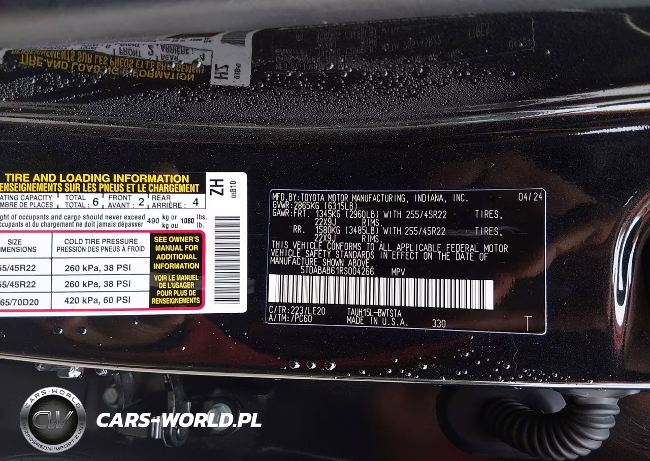 2024 Lexus Tx 500H F Sport Luxury VIN:5TDABAB61RS004266 - 9