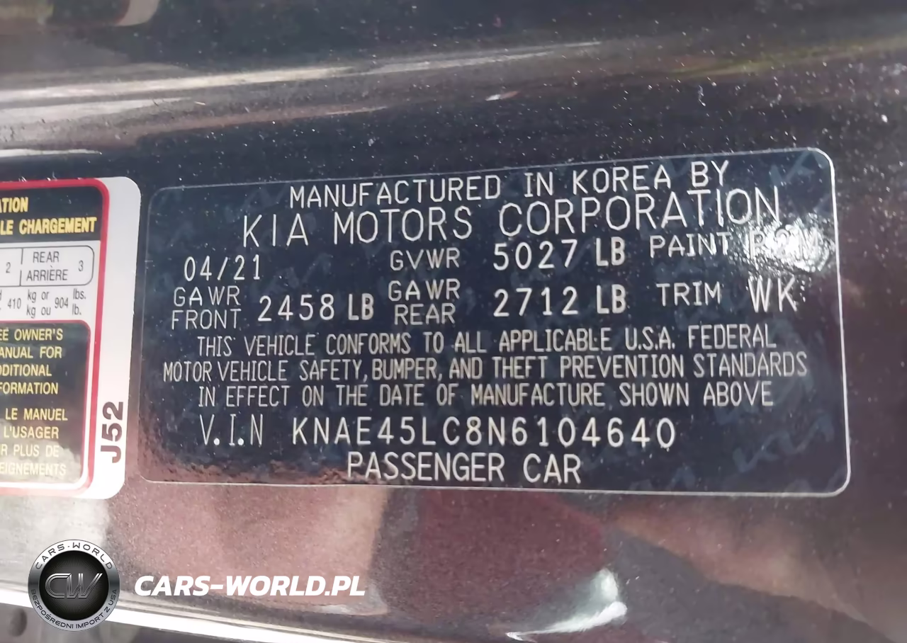 2022 Kia Stinger Gt1 VIN:KNAE45LC8N6104640 - 9