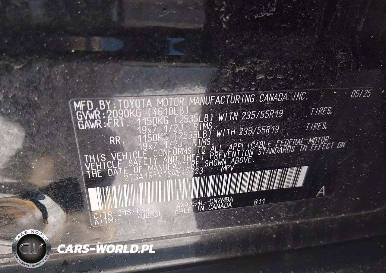 2025 Toyota Rav4 Xle Premium VIN:2T3A1RFV1SW547723 - 9
