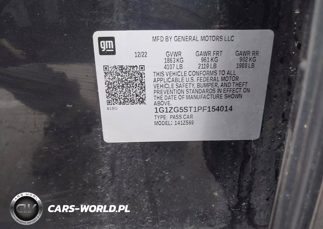 2023 Chevrolet Malibu Fwd Rs VIN:1G1ZG5ST1PF154014 - 9