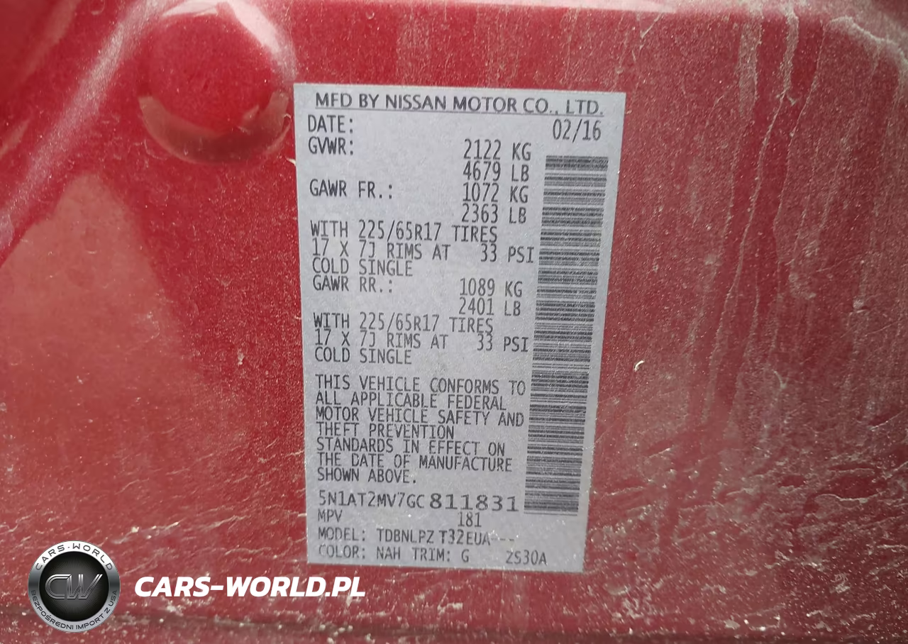 2016 Nissan Rogue S-Sl-Sv VIN:5N1AT2MV7GC811831 - 9