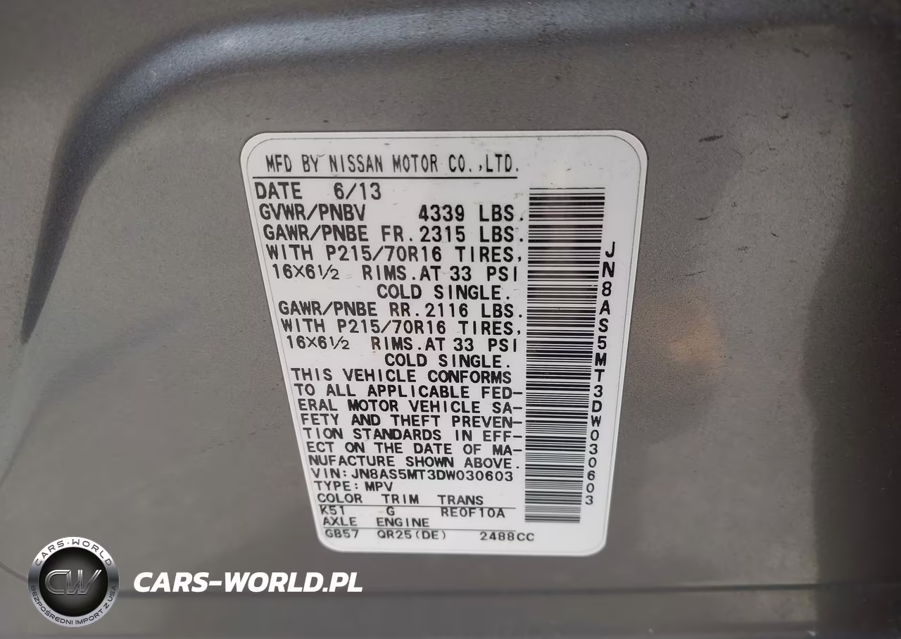 2013 Nissan Rogue S VIN:JN8AS5MT3DW030603 - 9
