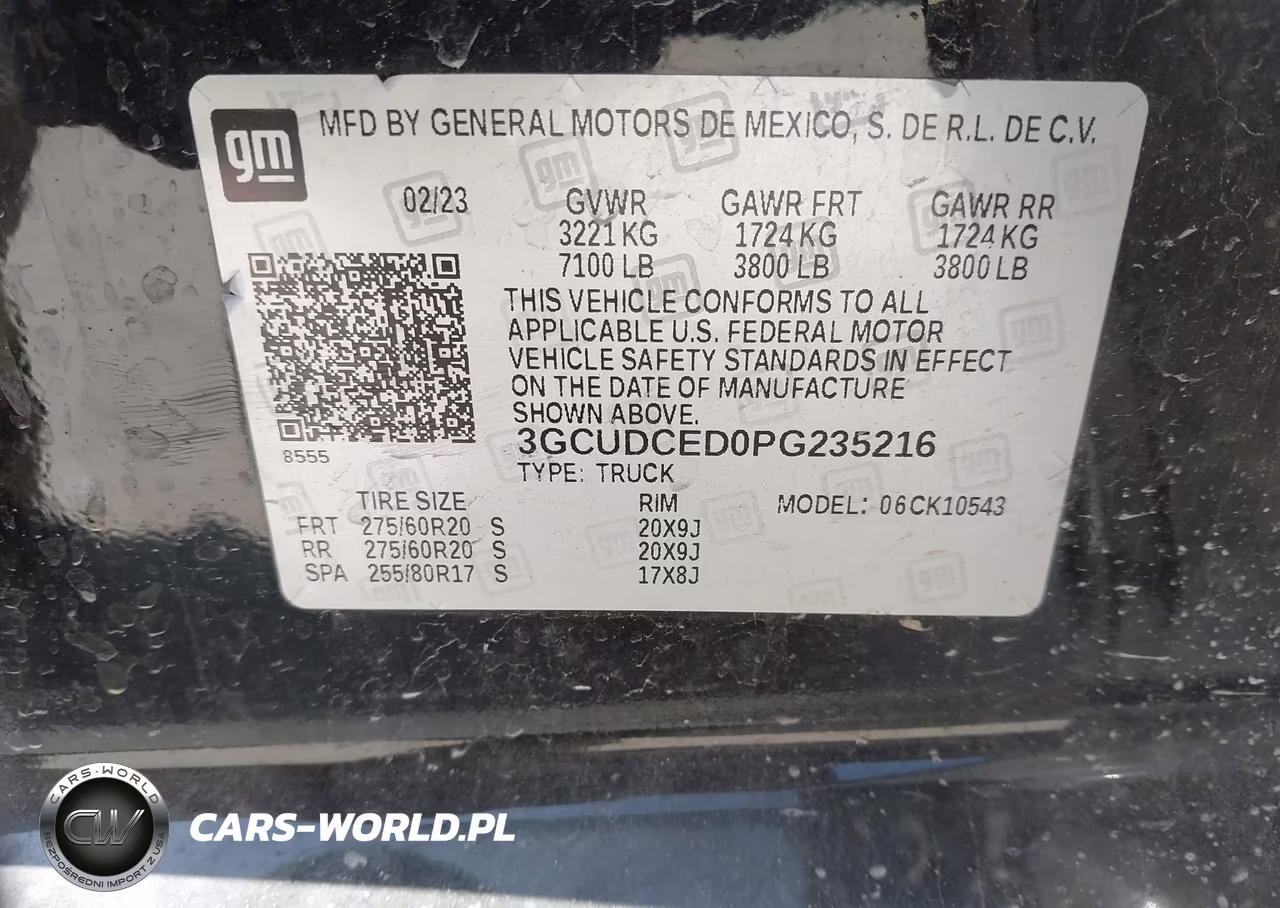 2023 Chevrolet Silverado 1500 VIN:3GCUDCED0PG235216 - 9