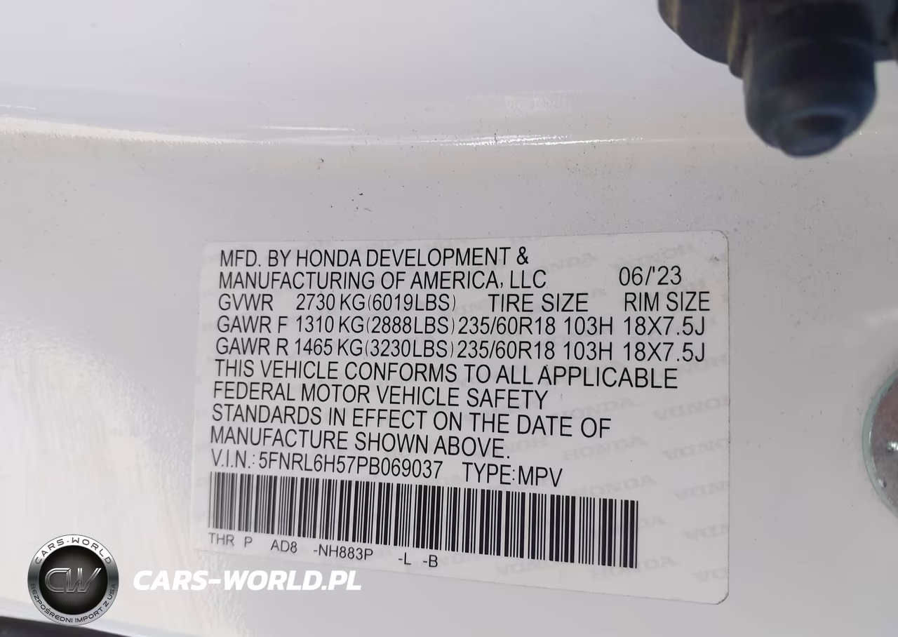 2023 Honda Odyssey Ex VIN:5FNRL6H57PB069037 - 9