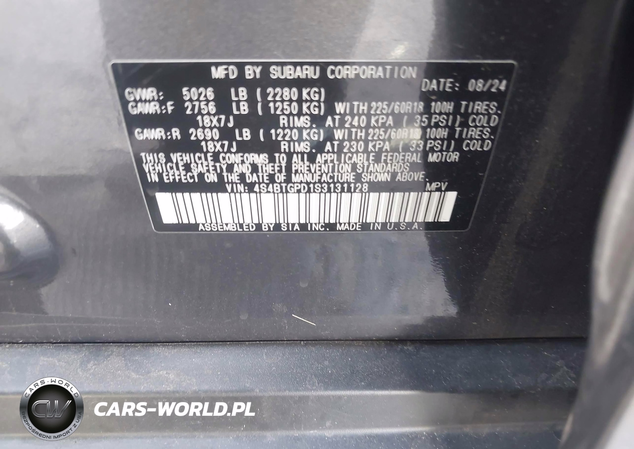 2025 Subaru Outback Touring Xt VIN:4S4BTGPD1S3131128 - 9