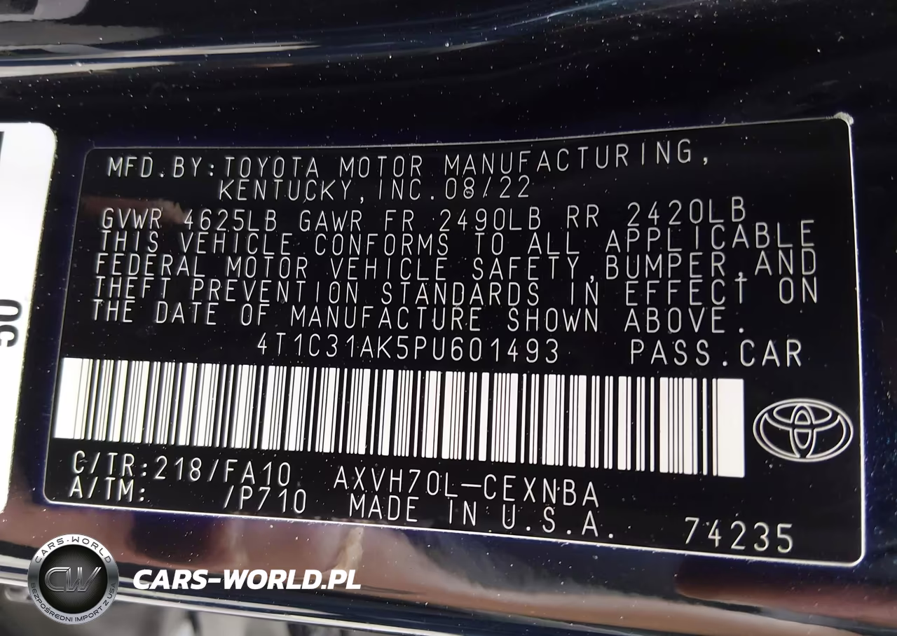 2023 Toyota Camry Le Hybrid VIN:4T1C31AK5PU601493 - 9