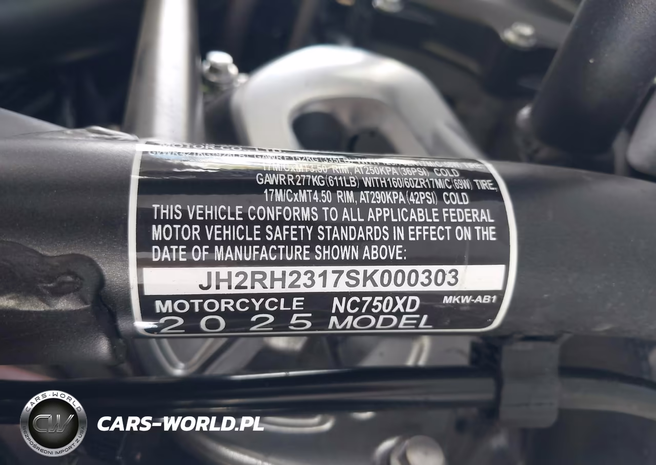 2025 Honda Nc750 Xd VIN:JH2RH2317SK000303 - 10