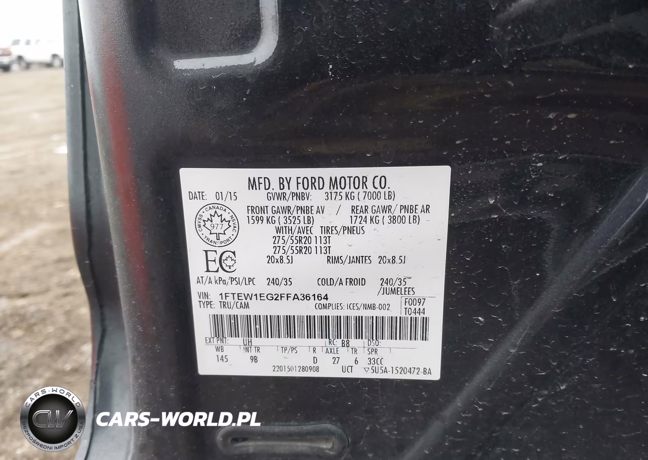 2015 Ford F-150 Platinum VIN:1FTEW1EG2FFA36164 - 9