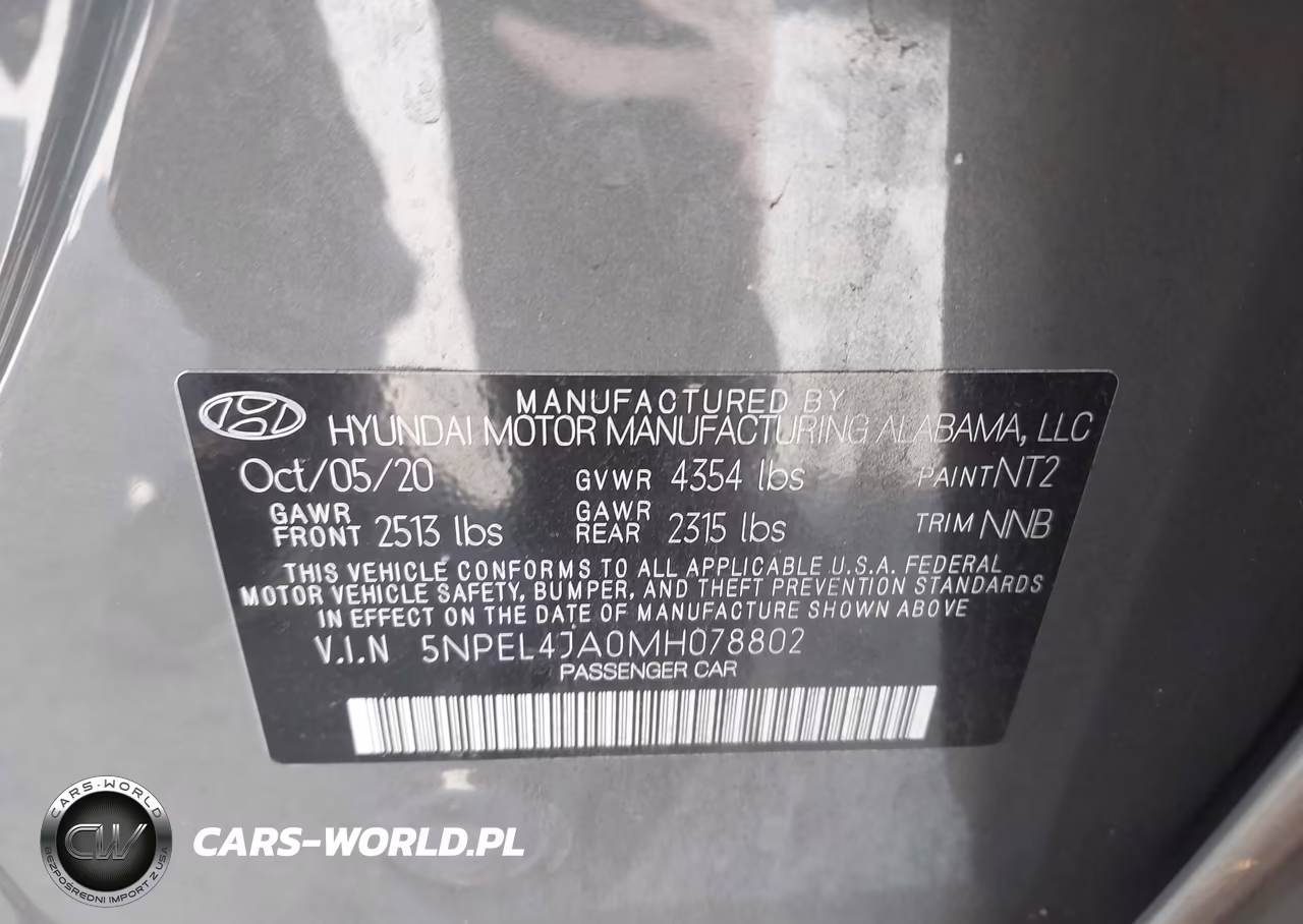 2021 Hyundai Sonata Sel VIN:5NPEL4JA0MH078802 - 9