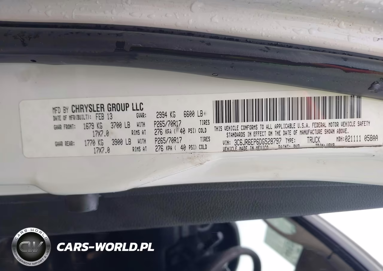 2013 Ram 1500 Slt VIN:3C6JR6EP6DG528797 - 9