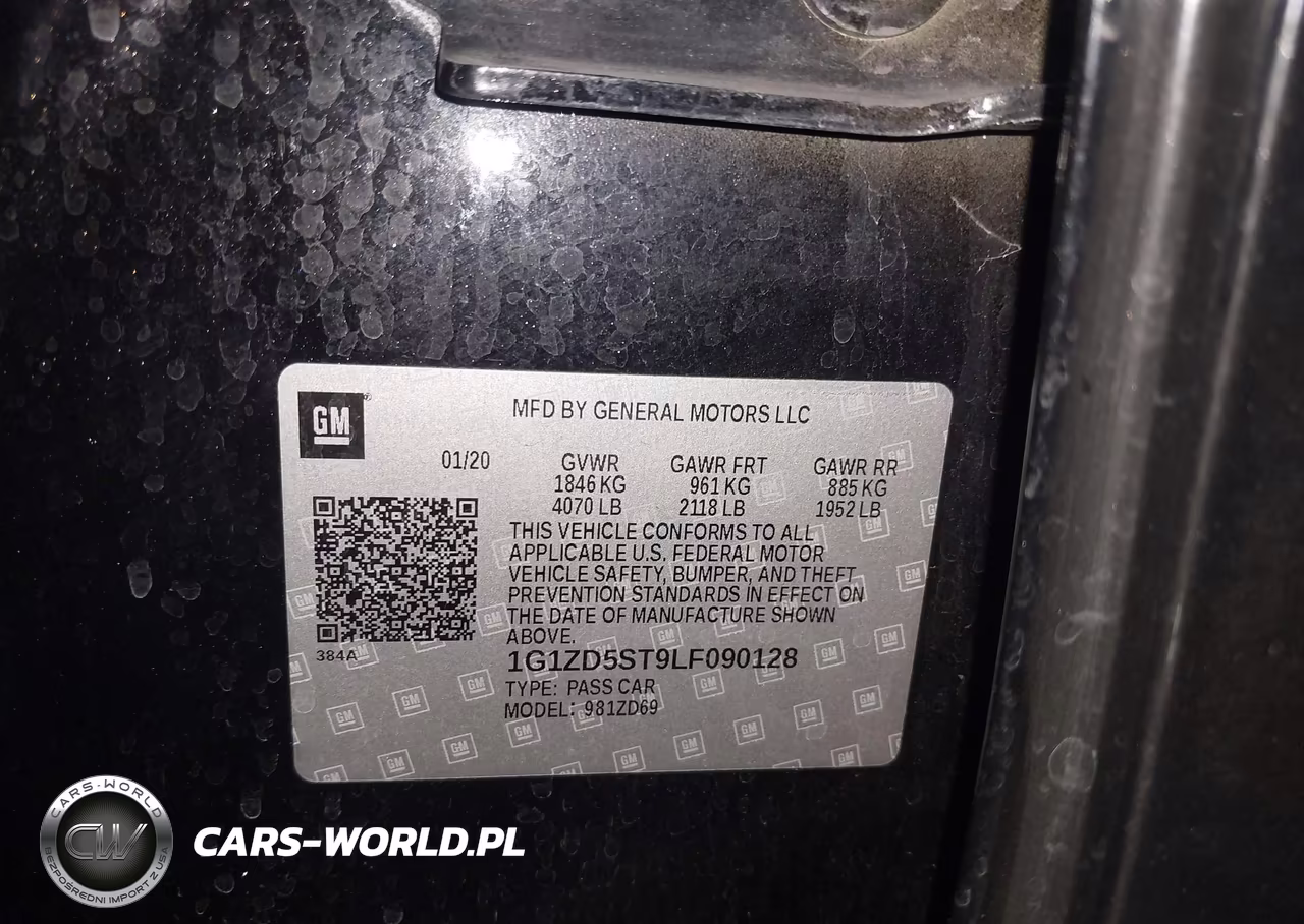 2020 Chevrolet Malibu Fwd Lt VIN:1G1ZD5ST9LF090128 - 9