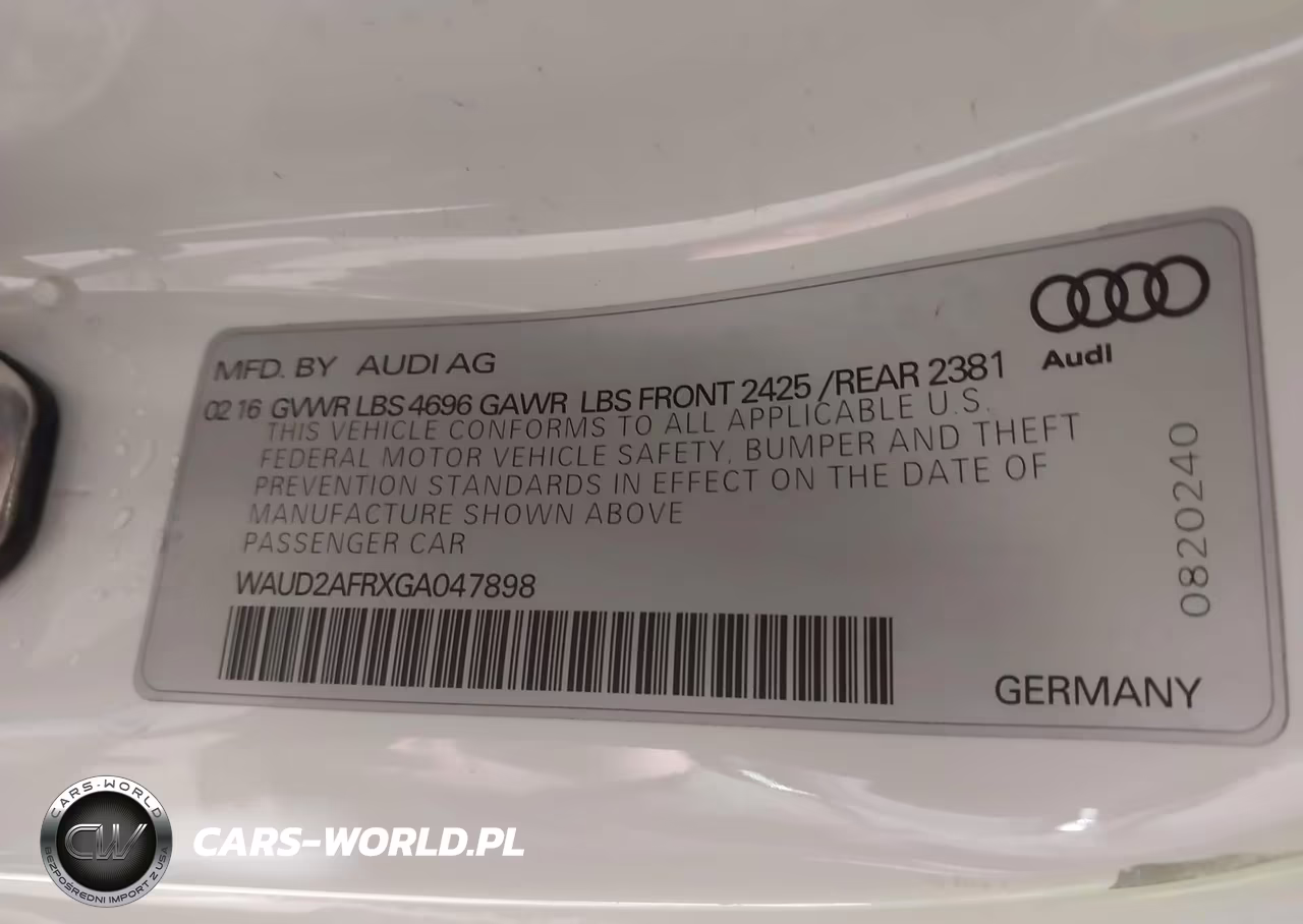 2016 Audi A5 2.0T Premium VIN:WAUD2AFRXGA047898 - 9