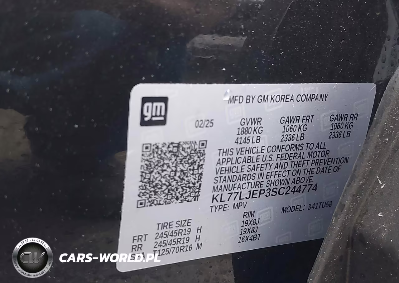 2025 Chevrolet Trax Fwd 2Rs VIN:KL77LJEP3SC244774 - 9
