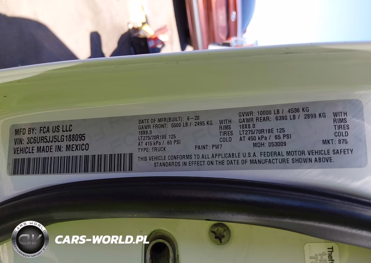 2020 Ram 2500 Big Horn 4X4 8' Box VIN:3C6UR5JJ5LG188095 - 9