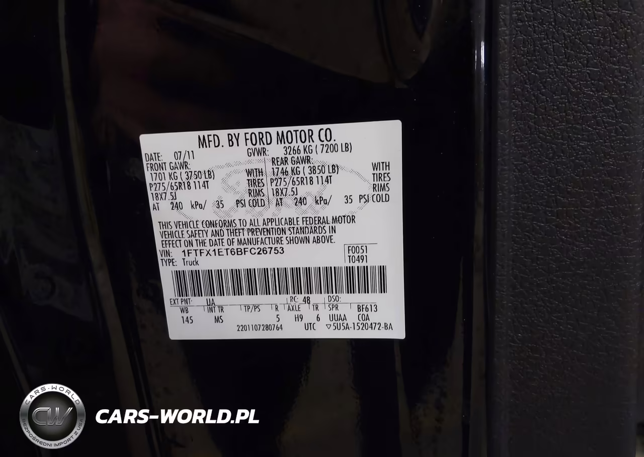 2011 Ford F-150 Xlt VIN:1FTFX1ET6BFC26753 - 9