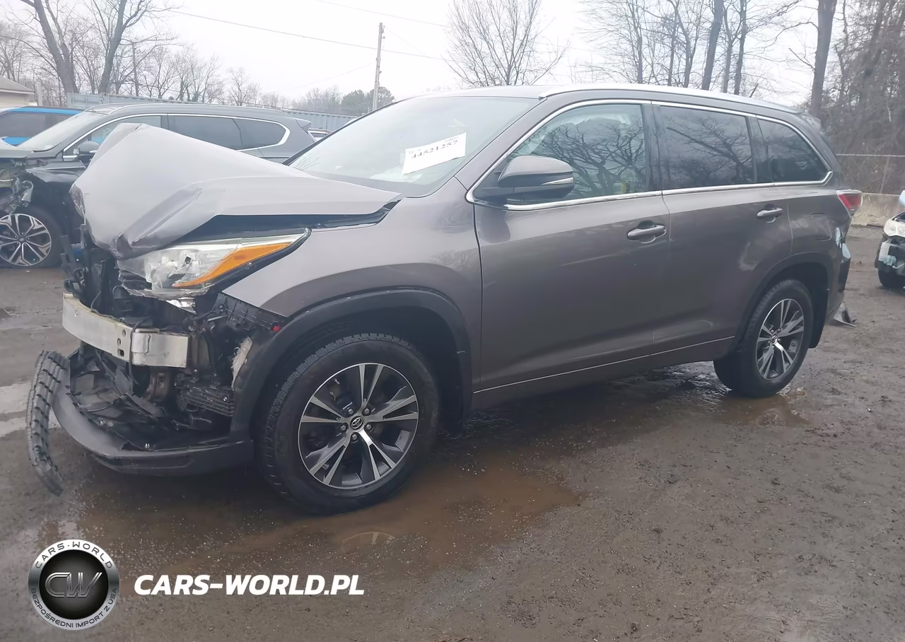 2016 Toyota Highlander Xle V6 VIN:5TDJKRFH1GS233991 - 2
