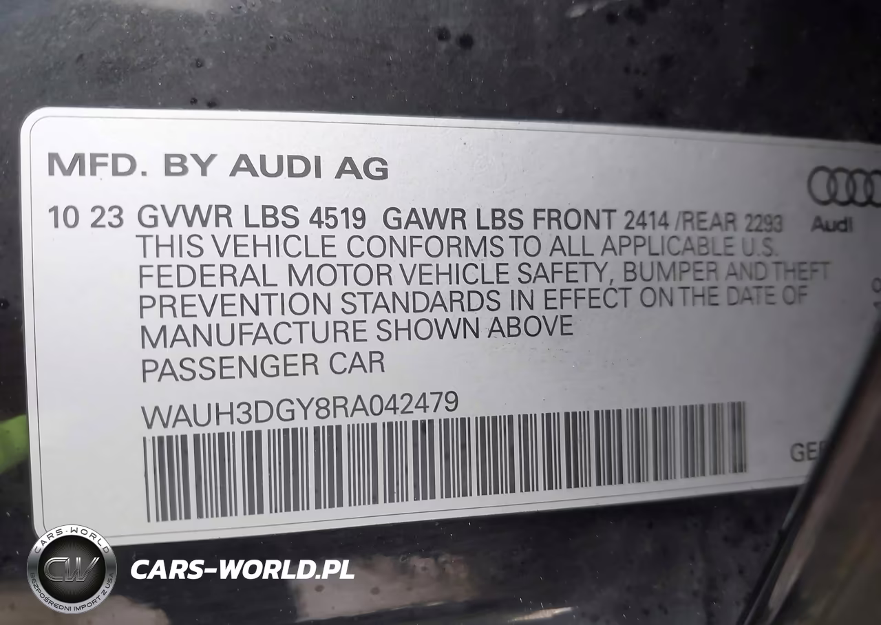 2024 Audi S3 Premium Plus Tfsi Quattro S Tronic VIN:WAUH3DGY8RA042479 - 9