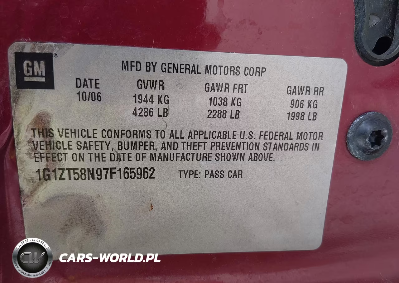 2007 Chevrolet Malibu Lt VIN:1G1ZT58N97F165962 - 9