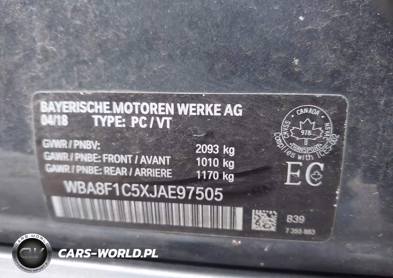 2018 BMW 328D xDrive VIN:WBA8F1C5XJAE97505 - 9