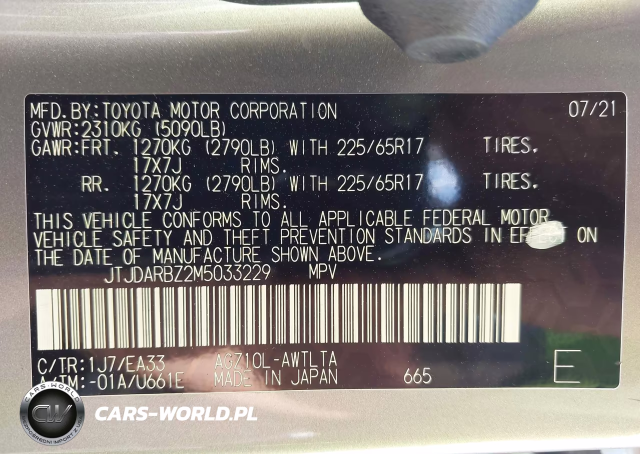 2021 Lexus Nx 300 VIN:JTJDARBZ2M5033229 - 9
