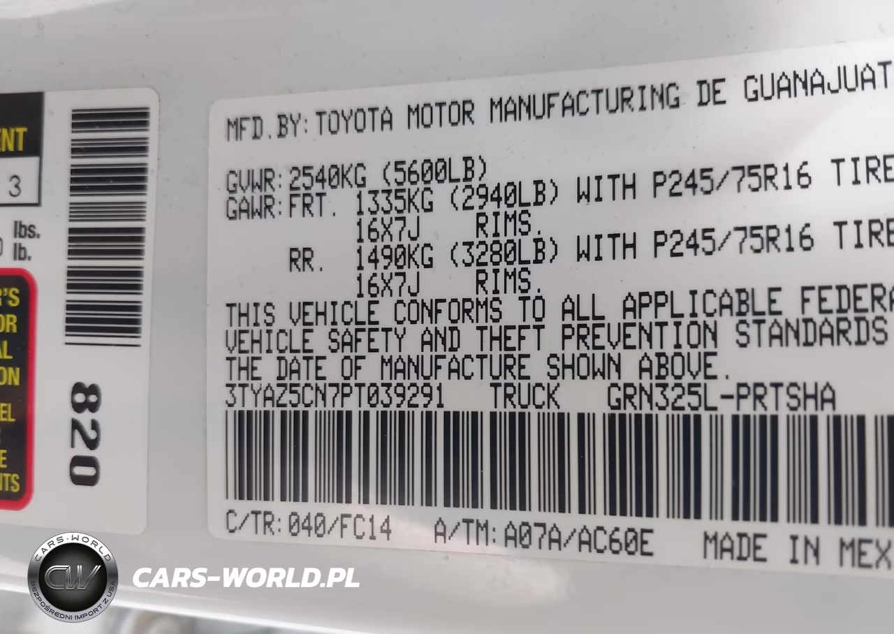 2023 Toyota Tacoma Sr5 V6 VIN:3TYAZ5CN7PT039291 - 9