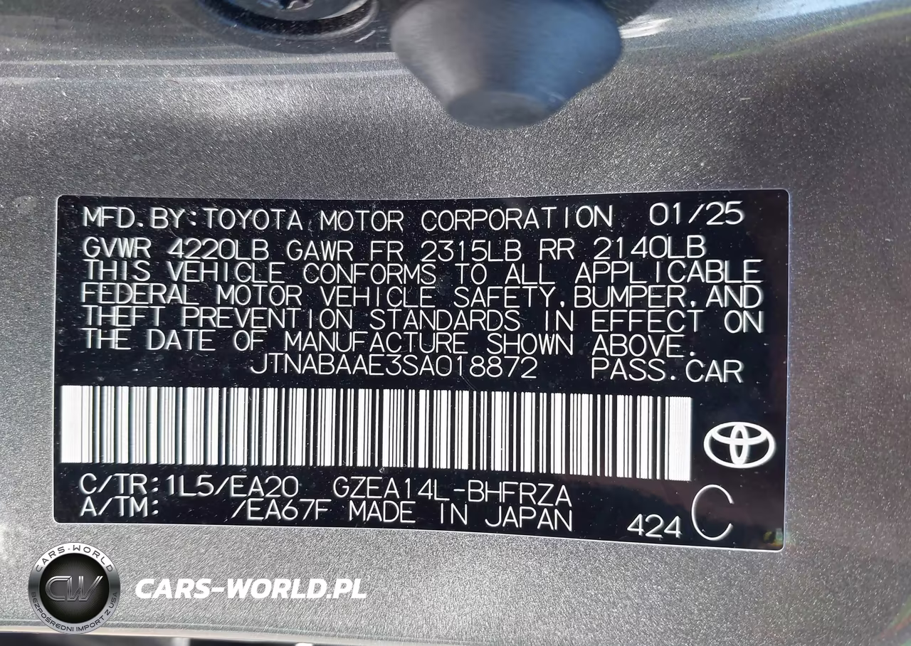 2025 Toyota Gr Corolla Premium VIN:JTNABAAE3SA018872 - 9