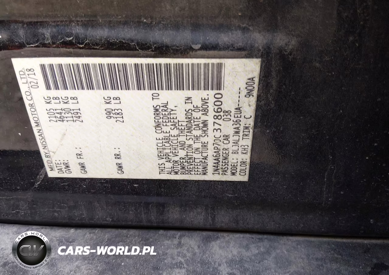 2018 Nissan Maxima 3.5 Sv VIN:1N4AA6AP7JC378600 - 9