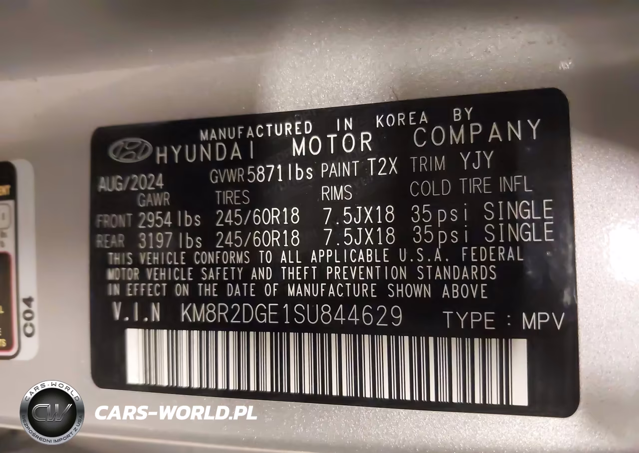 2025 Hyundai Palisade Sel VIN:KM8R2DGE1SU844629 - 9