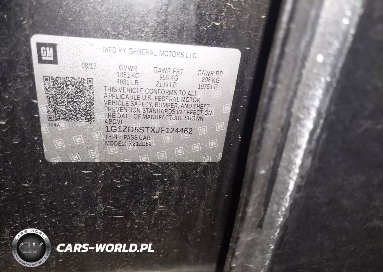 2018 Chevrolet Malibu Lt VIN:1G1ZD5STXJF124462 - 9